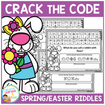 Crack the code springeaster riddles secret code worksheets tpt