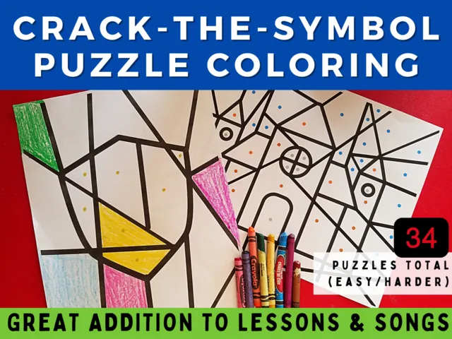 Lds primary song color code puzzles for primary singing time