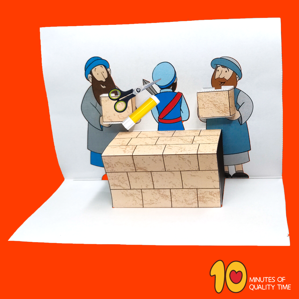 Nehemiah bible craft â minutes of quality time