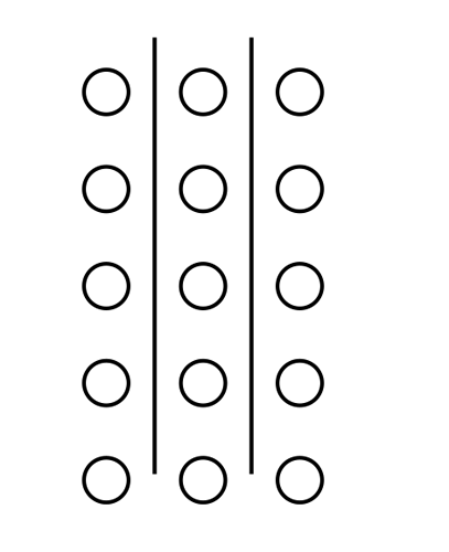 Crib board holes