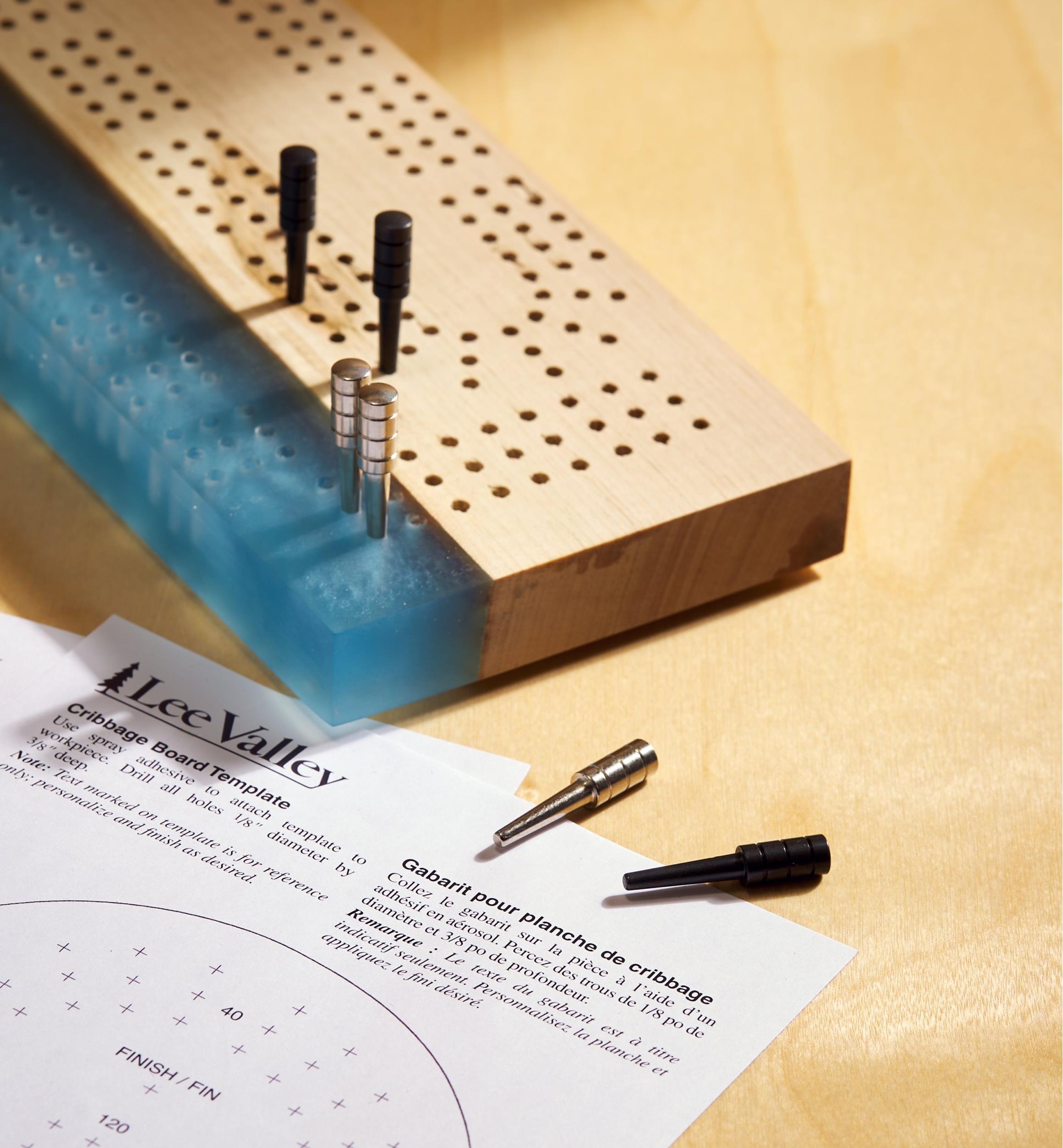 Cribbage board template