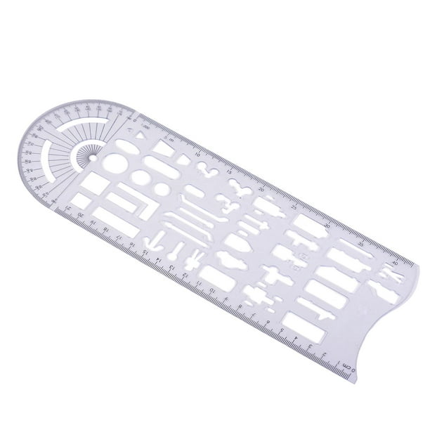 Drawing ruler traffic accident symbols drawing template measuring tool