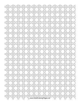 Circles coloring page