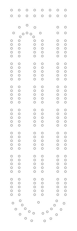 Cribbage board template