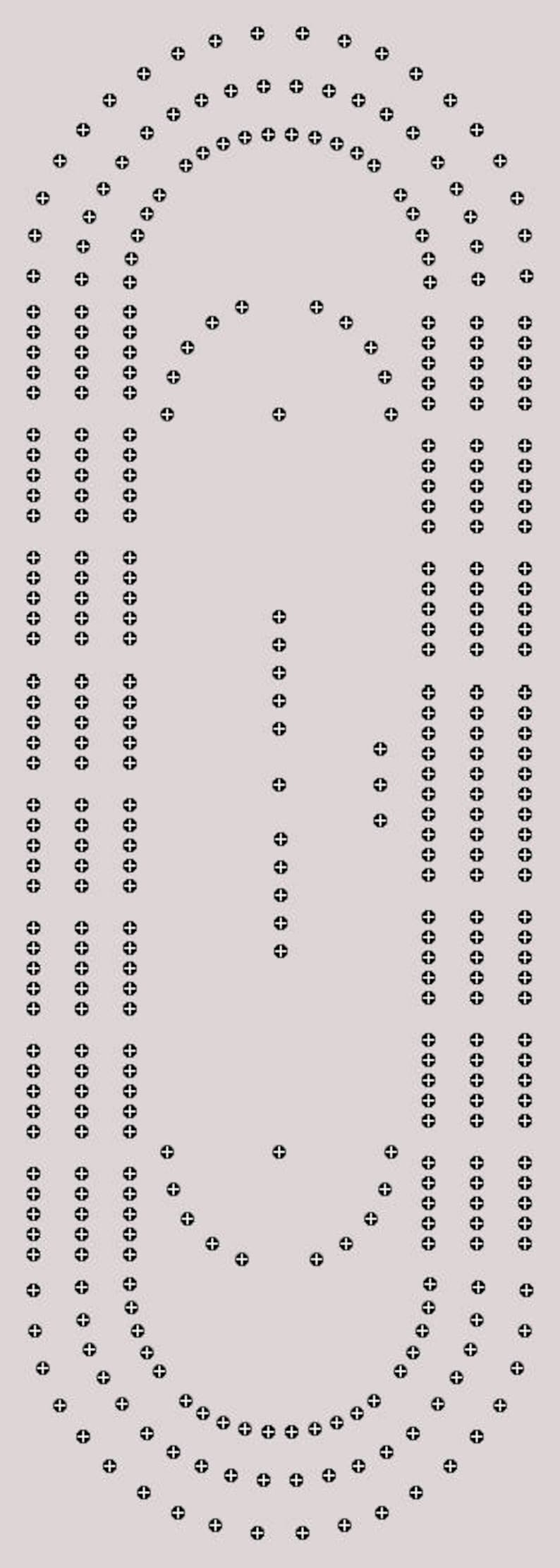 Printable oval cribbage board template