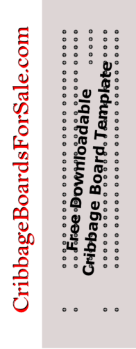 Free cribbage board template