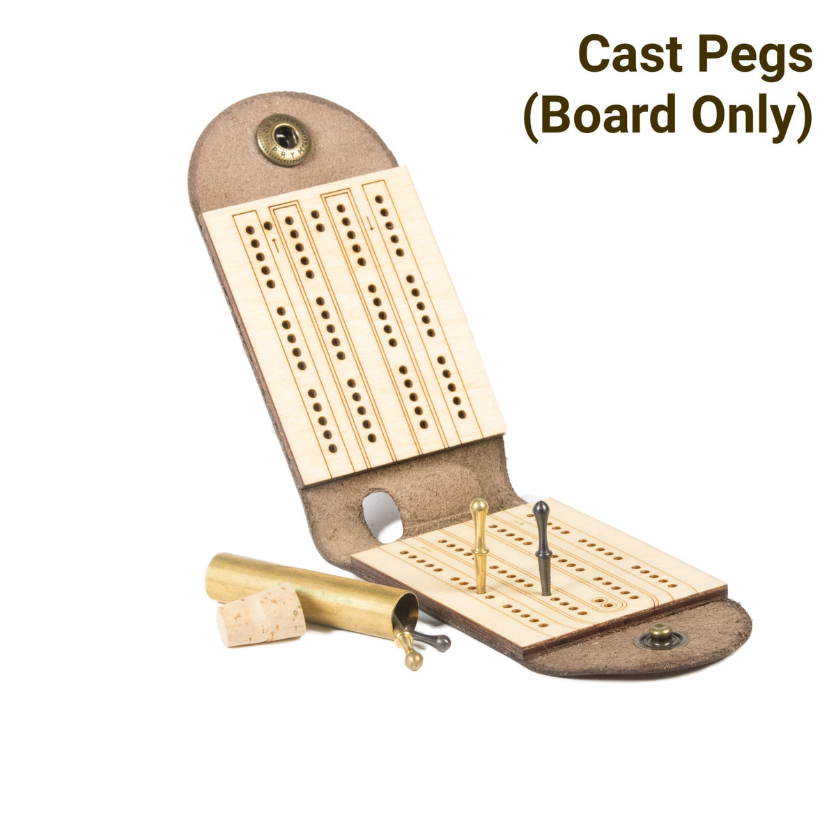 Original travel cribbage board