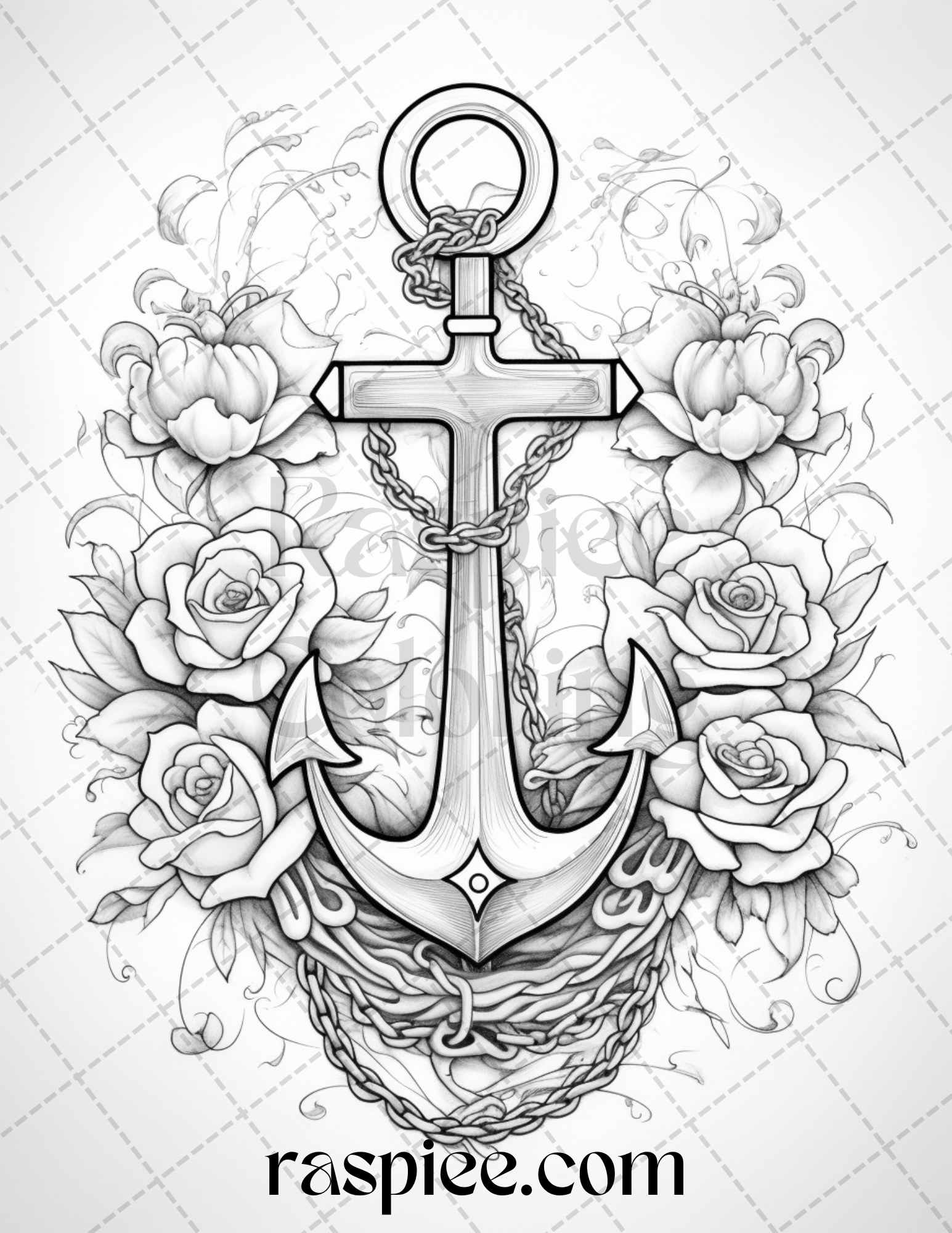 Beautiful tattoos grayscale coloring pages printable for adults pd â coloring
