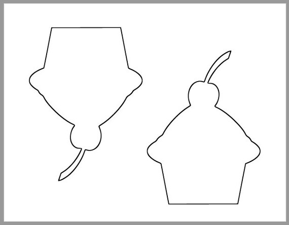 Inch cupcake template