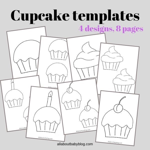 Free printable cupcake template project cupcake template templates printable free free printables