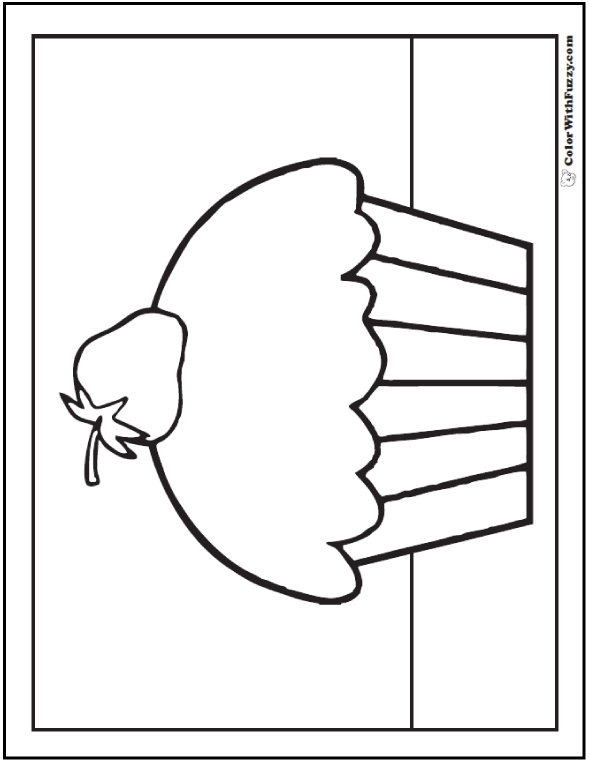 Cupcake coloring pages â free coloring pages pdf format for kids