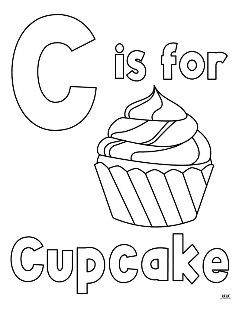 Cupcake coloring pages