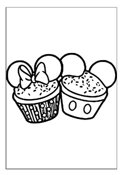 Turn boring desserts into works of art with printable cupcake coloring pages