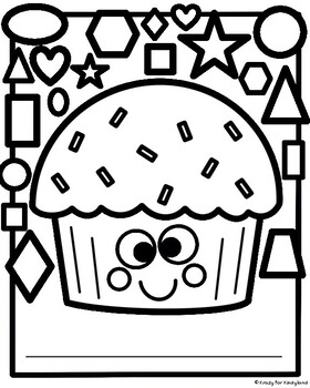 Valentines day cupcakes shapes coloring pages dauber q