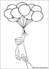 Curious george coloring pages on coloring