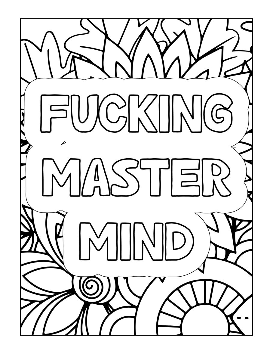 Fking relaxing adult swear word loring pages
