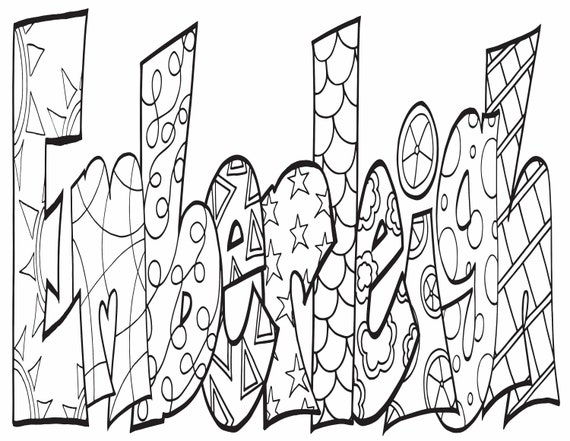 Digital itemcustom personalized name coloring sheets one day delivery bulk options in description