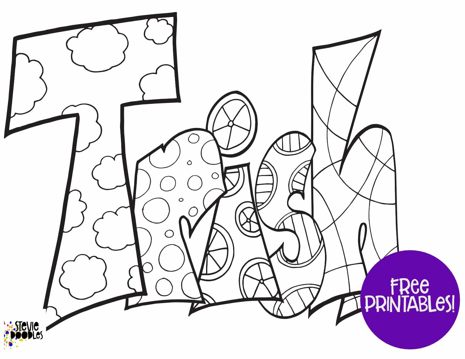 Free trish printable coloring page â stevie doodles
