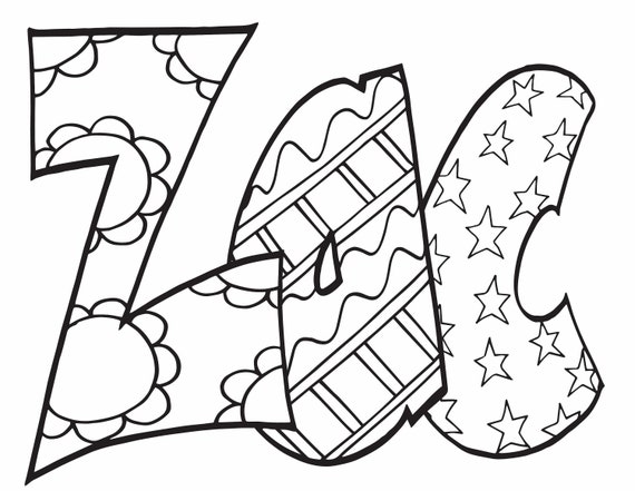 Digital itemcustom personalized name coloring sheets one day delivery bulk options in description