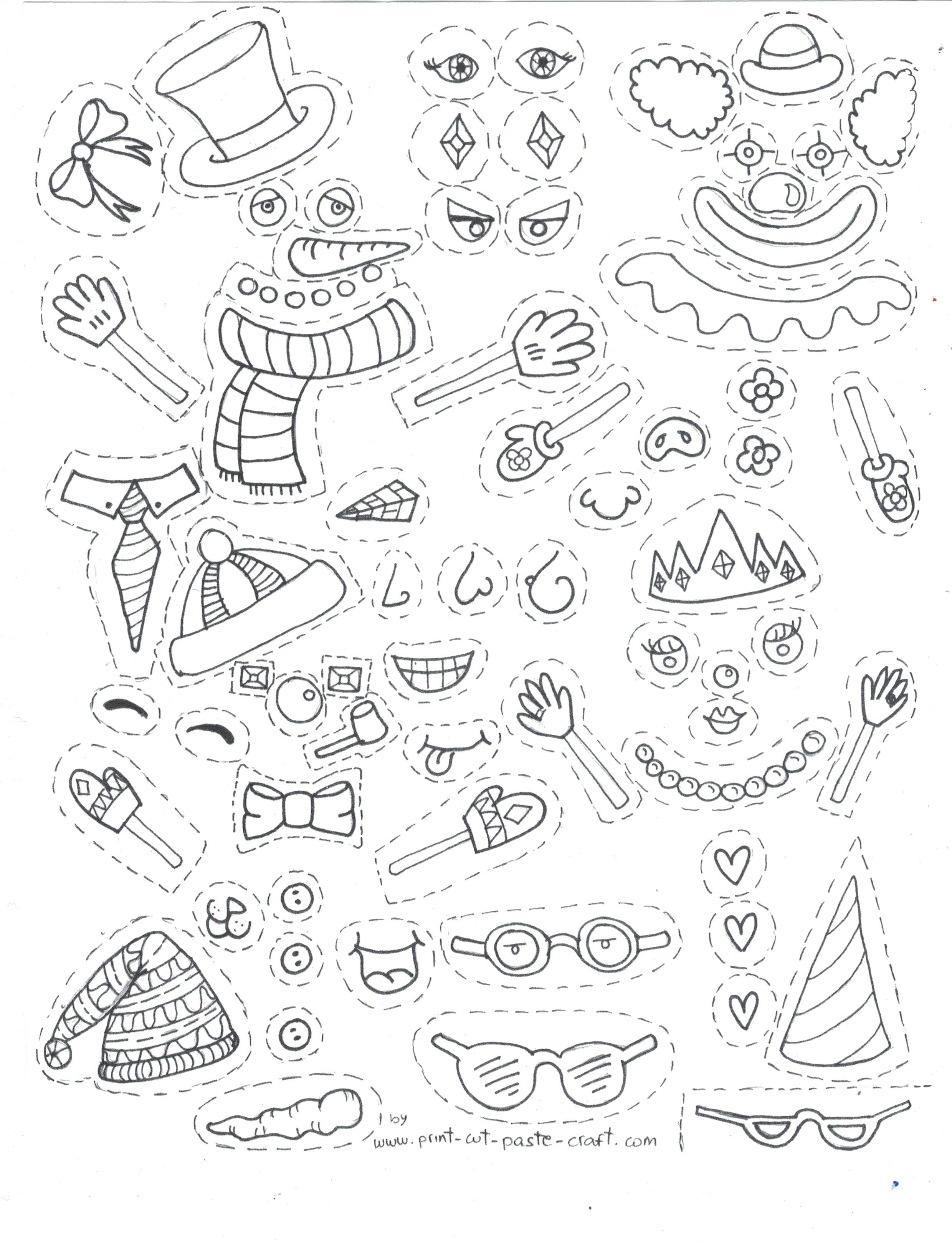 Learn to paste print cut paste craft