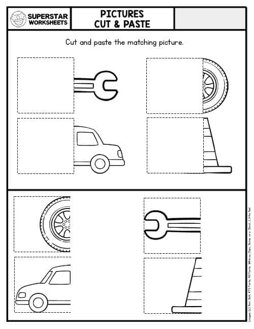 Cut and paste worksheets