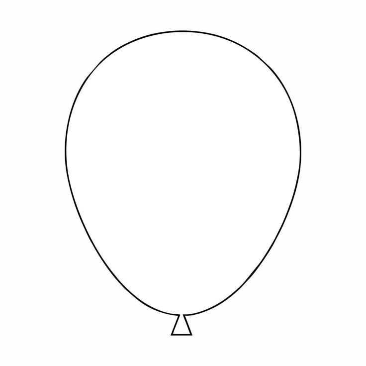 Printable balloon template balloon template balloons balloon crafts preschool