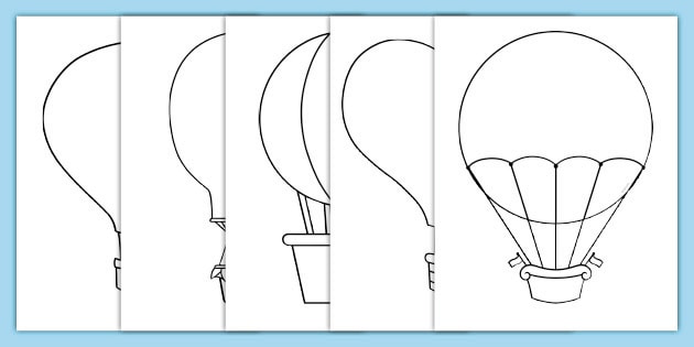 Printable templates of balloons kids loring craft