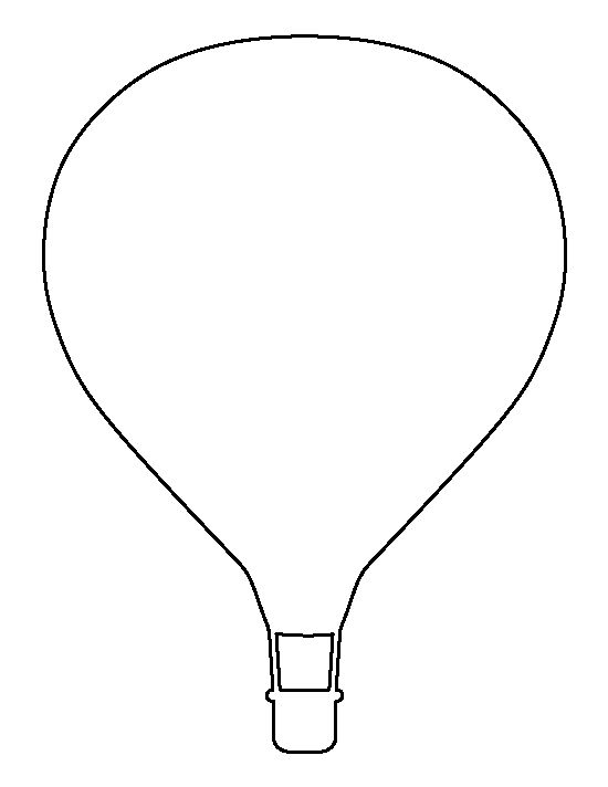 Printable hot air balloon template balloon template hot air balloon craft hot air balloon