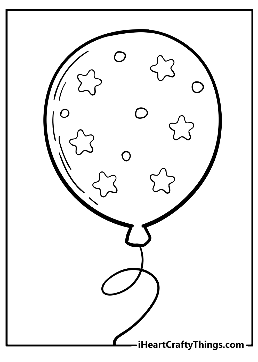 Balloons coloring pages free printables