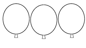 Birthday balloon pencils template great for bitmoji tpt