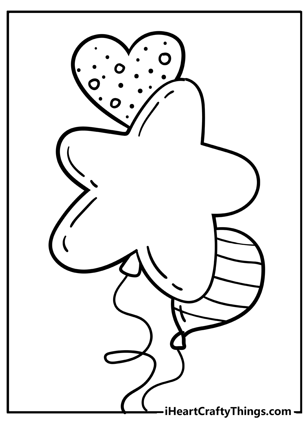 Balloons coloring pages free printables