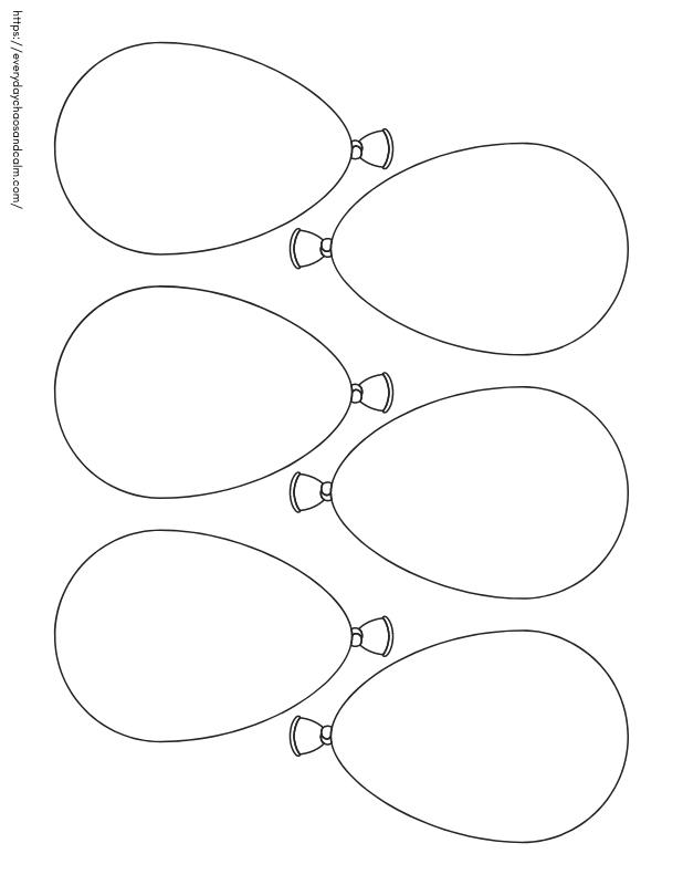 Free printable balloon templates for crafts