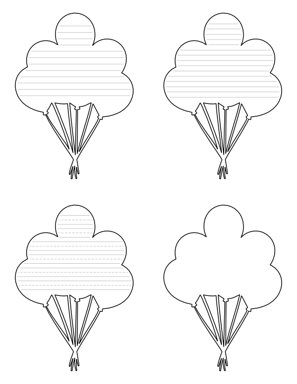 Free printable balloons
