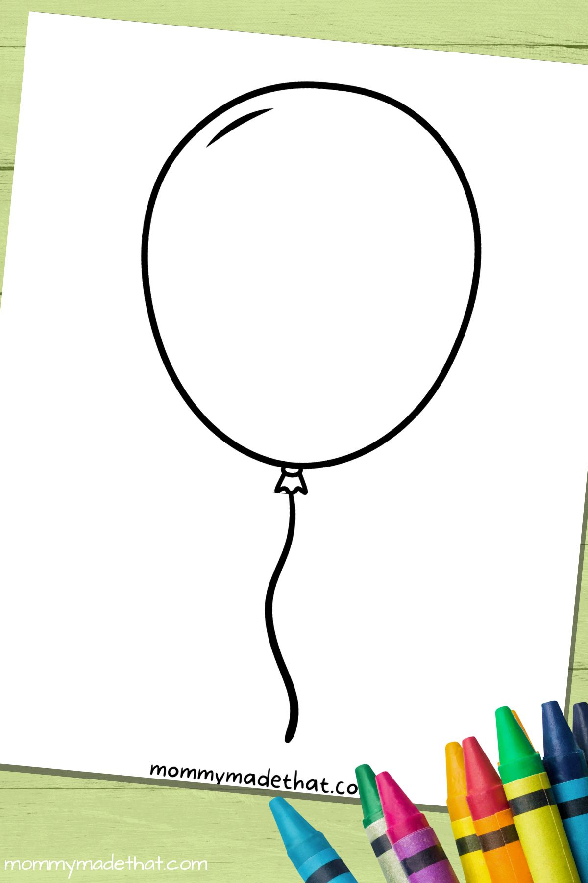 Free printable balloon templates different sizes