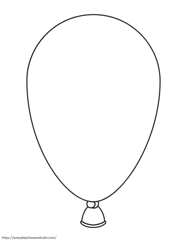 Free printable balloon templates for crafts