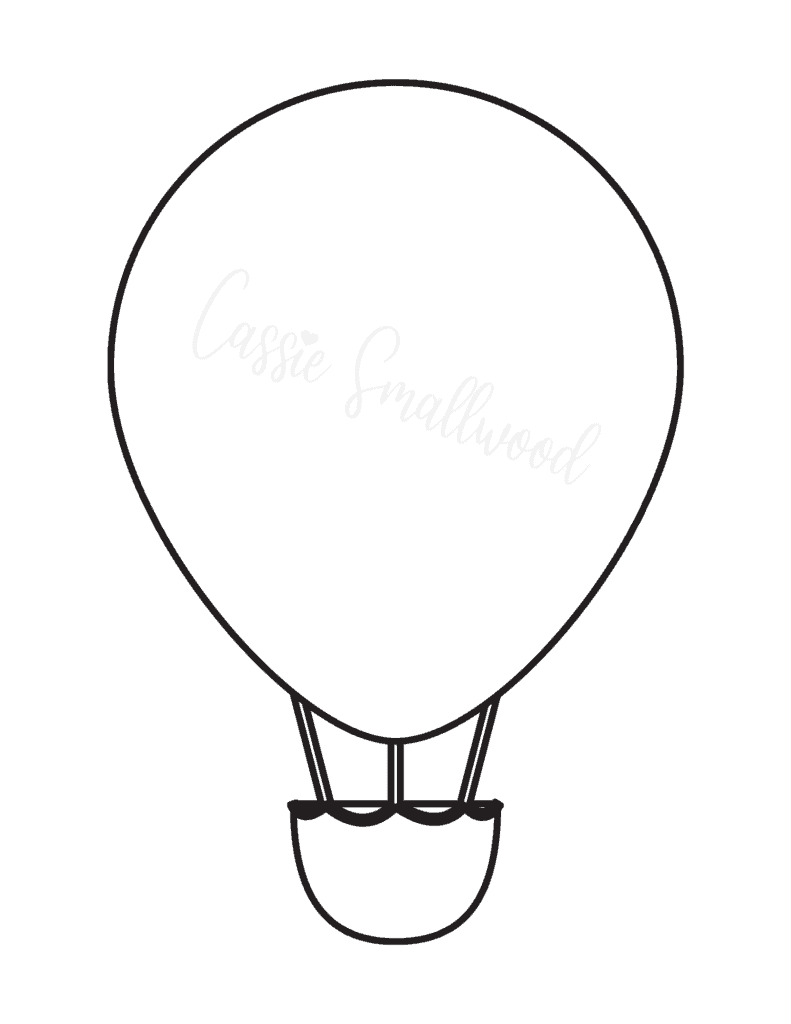 Cute balloon templates free printable