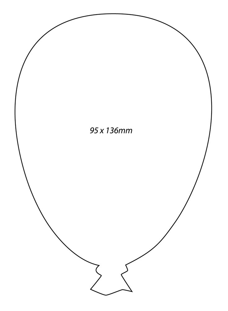 Å ablona ve tvaru balãnu balloon template balloons templates printable free