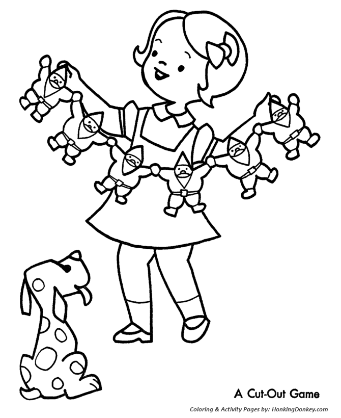 Christmas party coloring pages