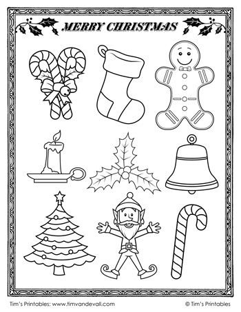 Christmas cut outs â tims printables