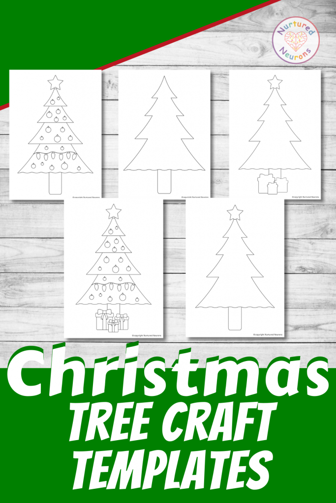 Christmas tree outline printable templates