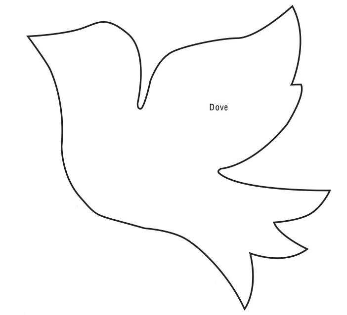 Online coloring pages dove coloring the dove flies the contours for cutting out the birds