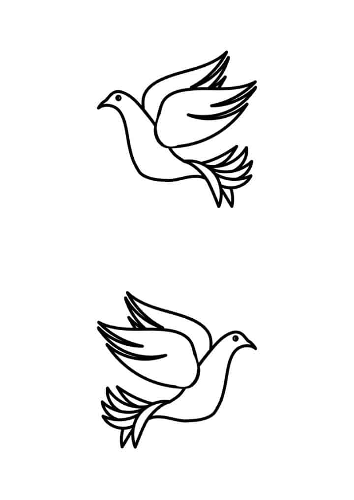 Dove template printable free designs the pink craft box