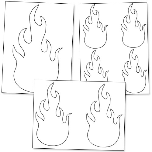 Printable flame stencils â printable treats