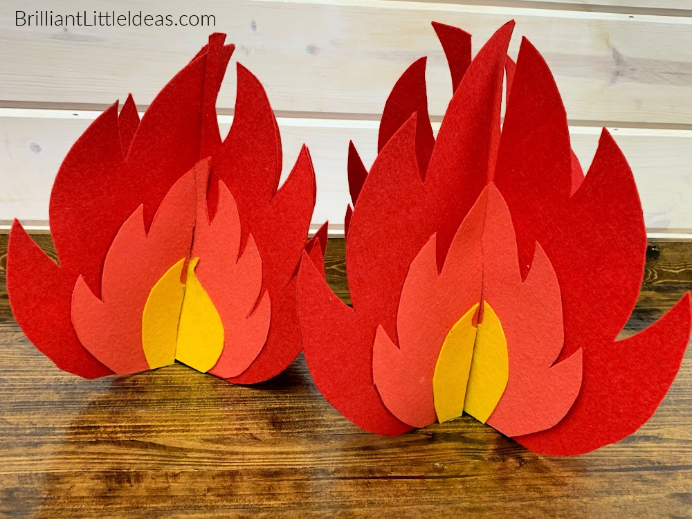How to make d fire flames with printable template brilliant little ideas