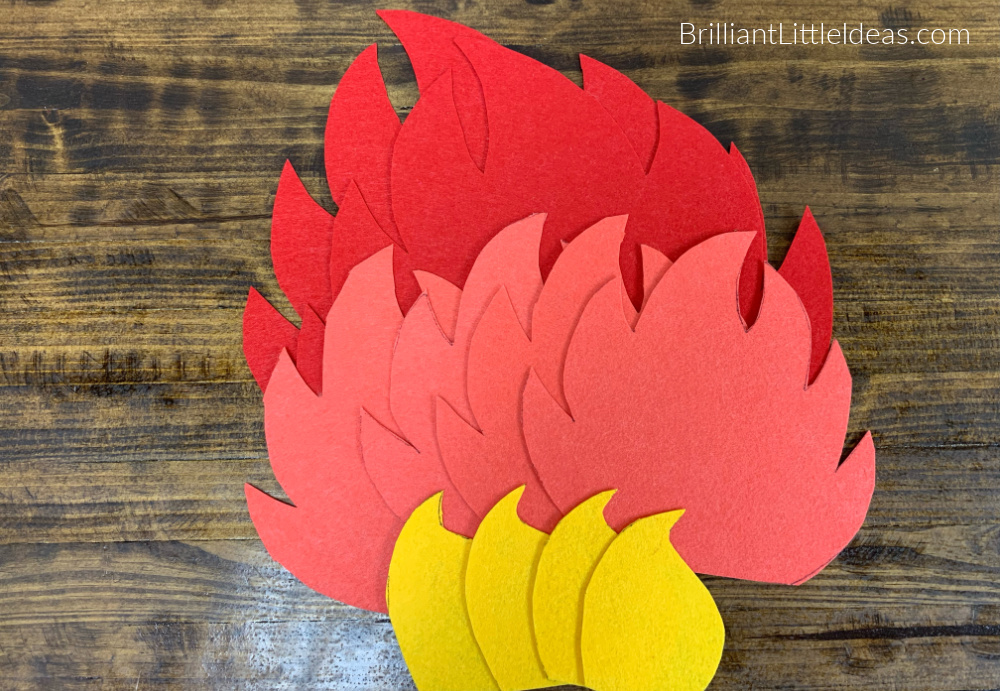 How to make d fire flames with printable template brilliant little ideas