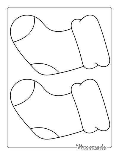 Best christmas stocking coloring pages printable stocking templates