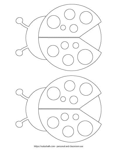 Free printable ladybug templates cute for coloring crafts