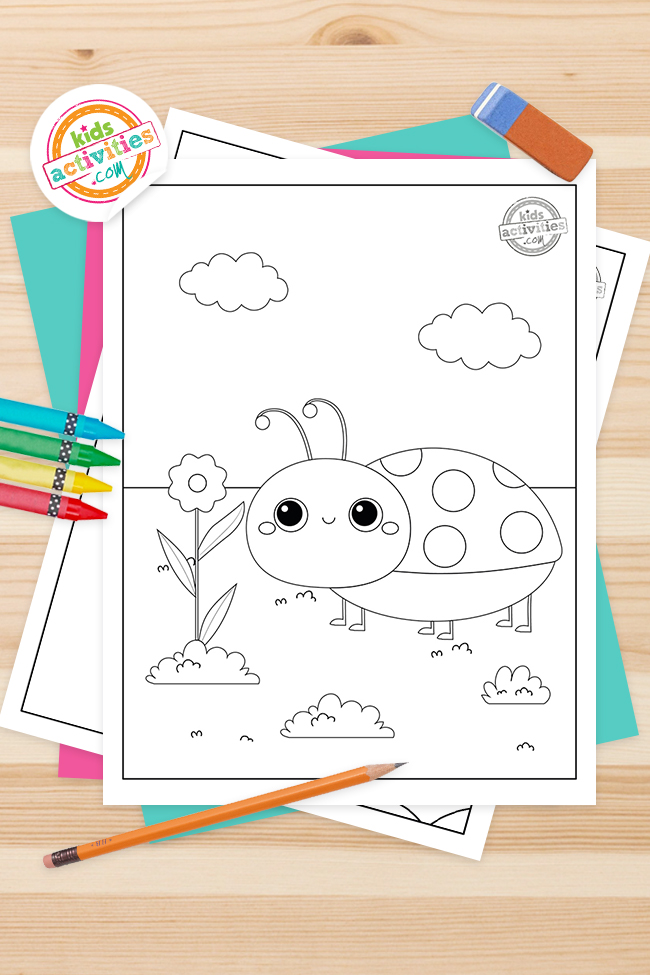 Free printable ladybug coloring pages kids activities blog