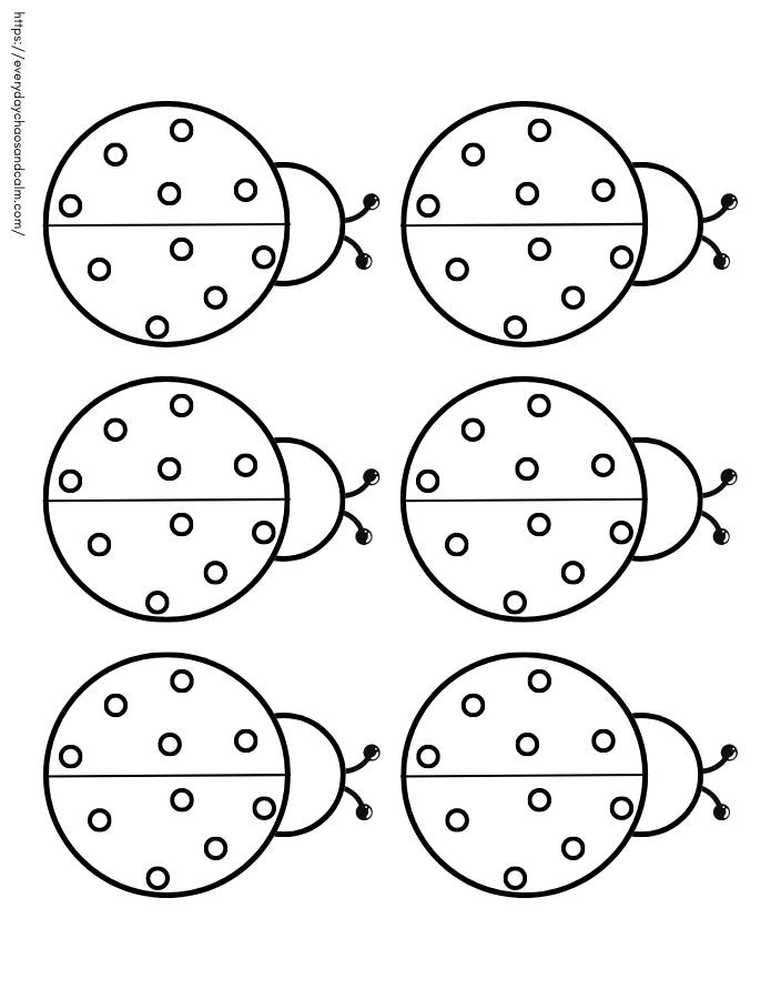 Free printable ladybug templates for crafts