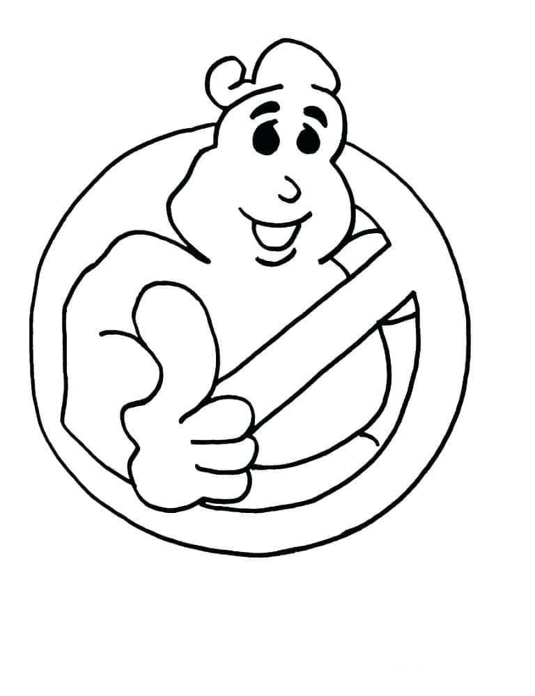 Characters from ghostbusters coloring page